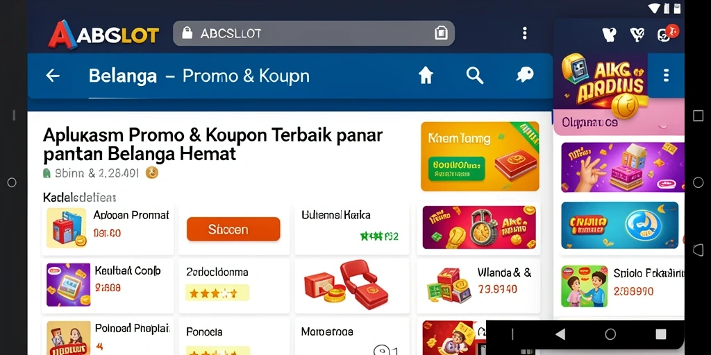 Tampilan antarmuka aplikasi ABCSLOT yang menarik dan mudah digunakan.