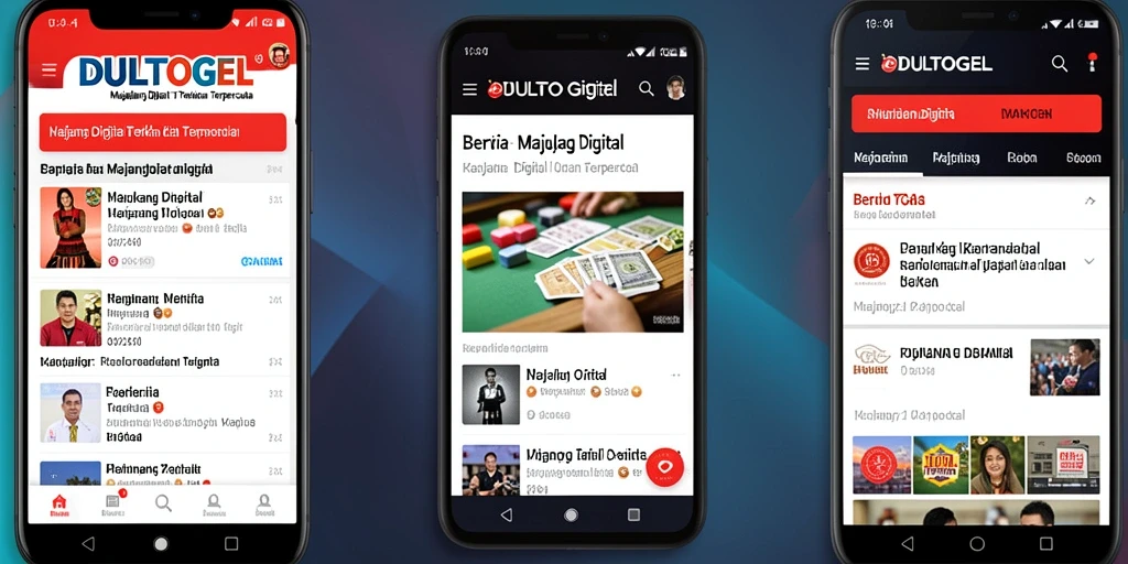 Tampilan antarmuka aplikasi DULTOGEL yang modern dan menarik.