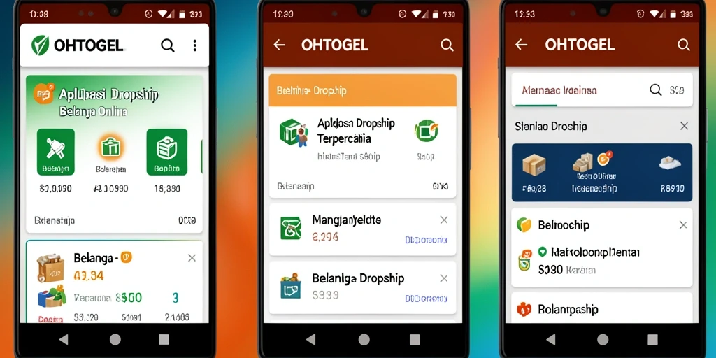 Antarmuka OHTOGEL yang memudahkan pengguna untuk belanja Dropship.