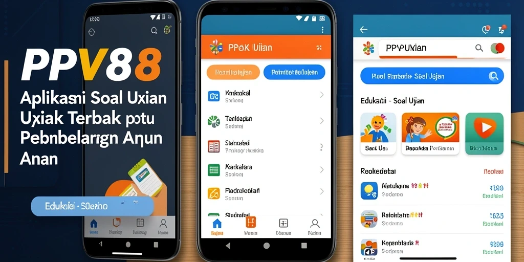 Screenshot PPV88 menampilkan antarmuka aplikasi Soal Ujian yang modern dan mudah digunakan.