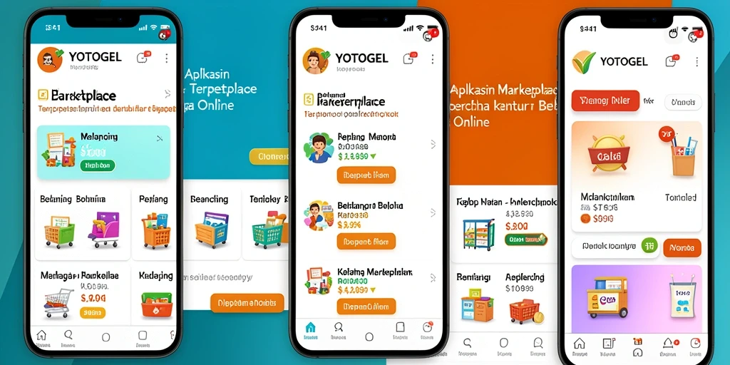 Tampilan antarmuka utama aplikasi YOTOGEL yang ramah pengguna.